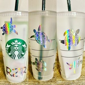 Starbucks iridescent sea turtle tumbler